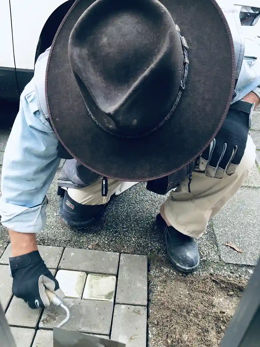 Ein Projekt mit dem Künstler Gunter Demnig