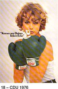 Plakatbeispiel aus der Ausstellung: CDU 1976, Quelle: Archiv der christl. demokr. Republik, St. Augustin